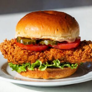 Melta Nashville Hot Chicken Burger